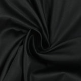 Popeline de coton satinée noir corbeau