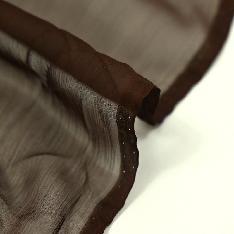 Brown silk muslin