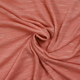 Jersey de polyester flammé blanc fond corail