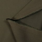 Popeline de coton satinée terre d'ombre