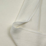 Jersey viscose côtelé blanc cassé