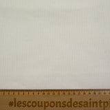 Jersey viscose côtelé blanc cassé