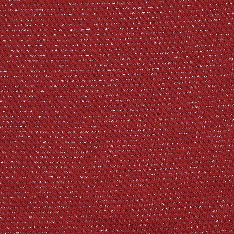 Maille Lurex rayée rouge cerise
