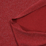 Maille Lurex rayée rouge cerise