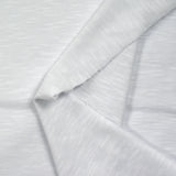 Jersey de coton flammé blanc glacier