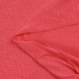 Jersey de viscose flammé rose corail