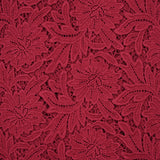 Guipure de coton Daphné rouge fraise
