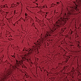 Guipure de coton Daphné rouge fraise