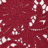Guipure de coton Daphné rouge fraise