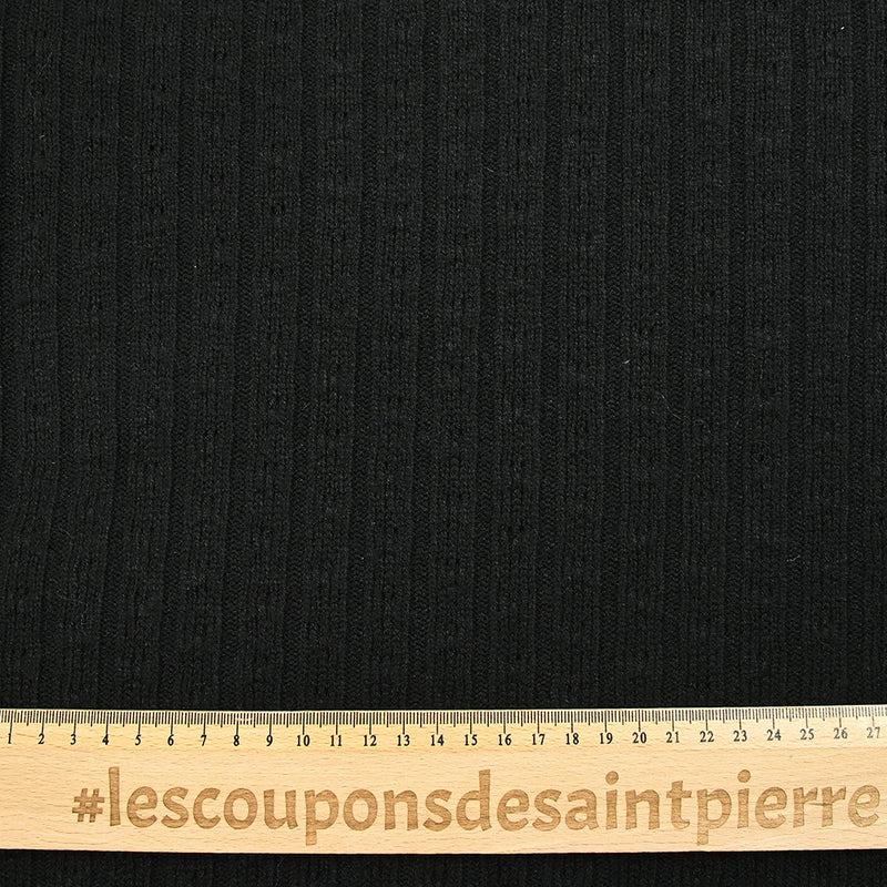 Maille côtelée Sana noir
