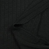 Maille côtelée Sana noir