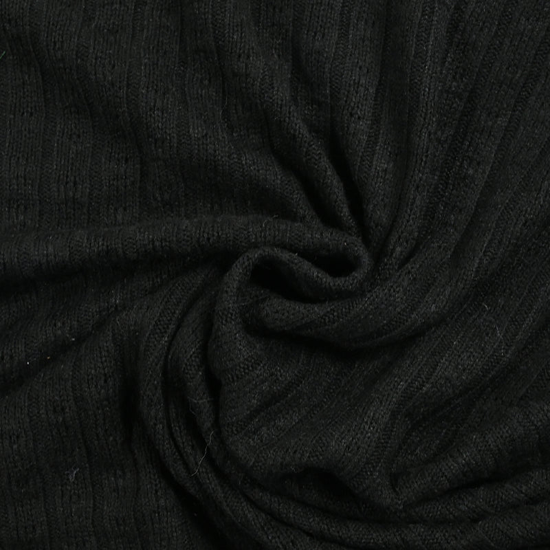 Maille côtelée Sana noir