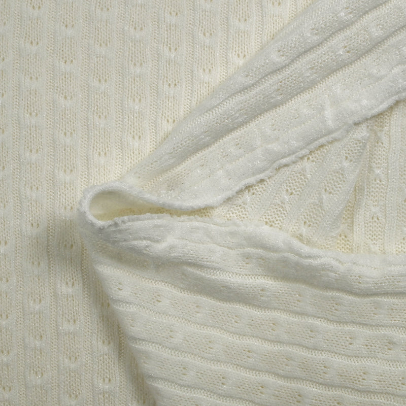 Sana white ribbed broken