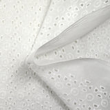 Broderie anglaise Saoirse blanc cassé