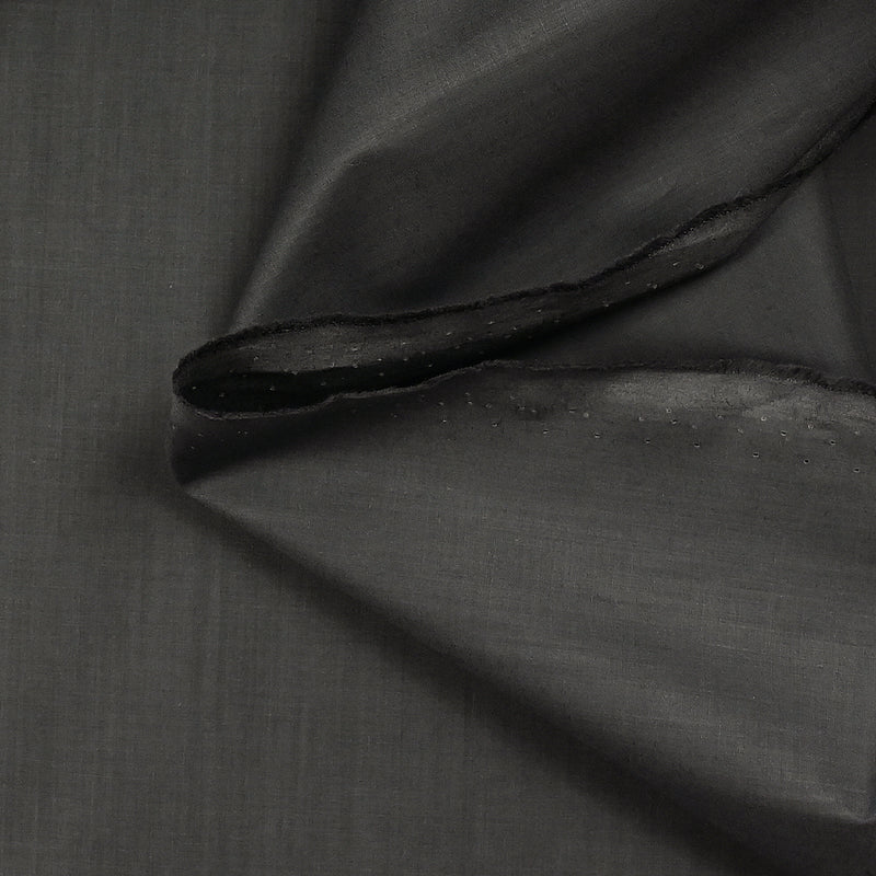 Coton imperméable fin taupe foncé