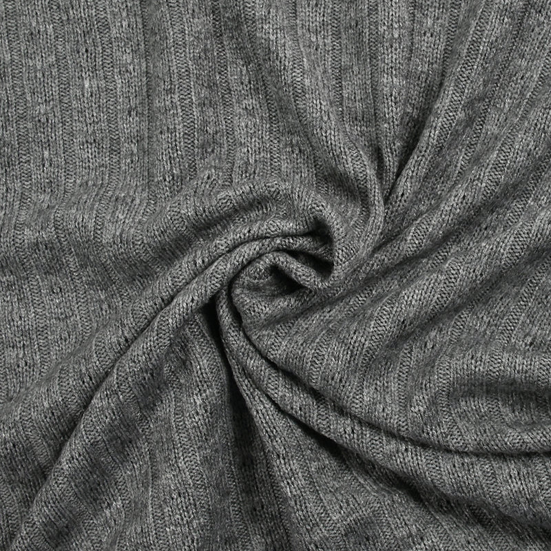 Maille côtelée Sana gris