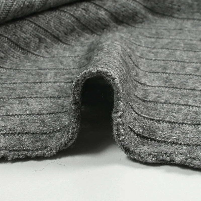 Maille côtelée Sana gris