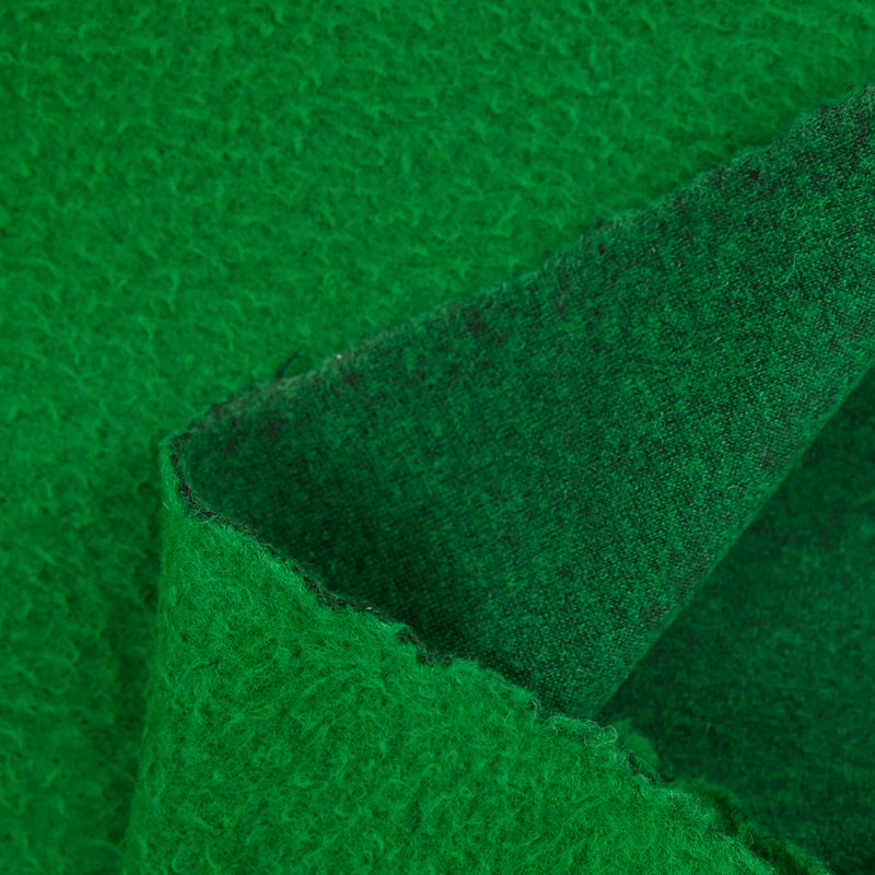 Maille laine mélangée feutrée vert