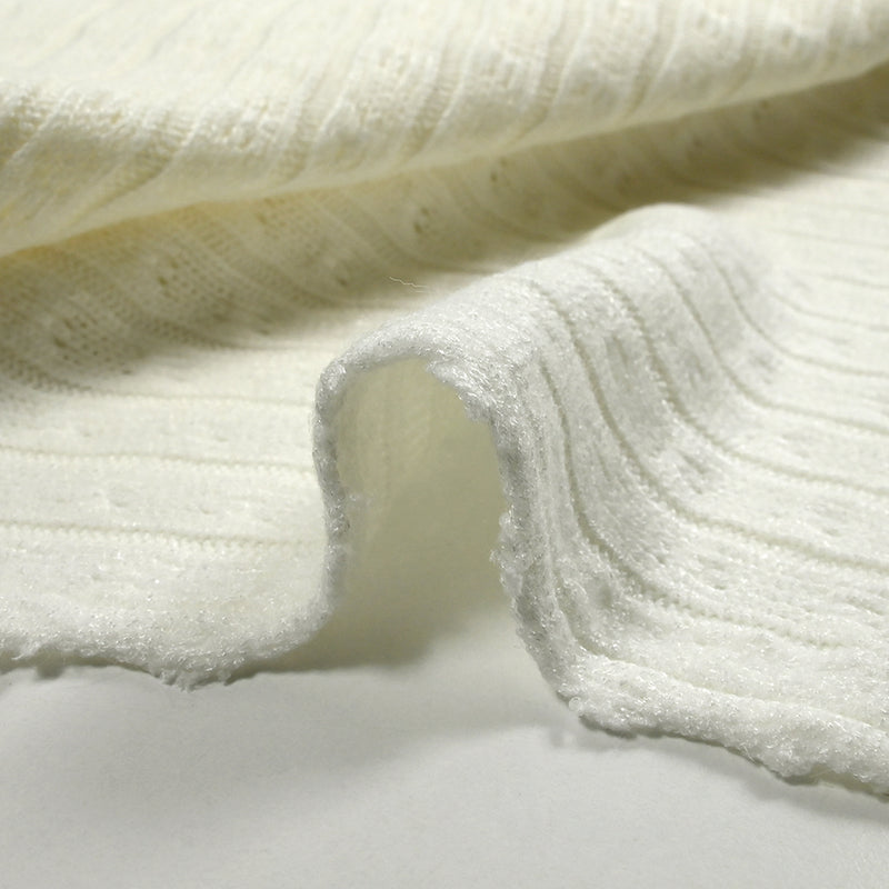 Sana white ribbed broken