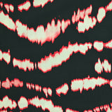 Microfibre imprimée polyester techno fond noir