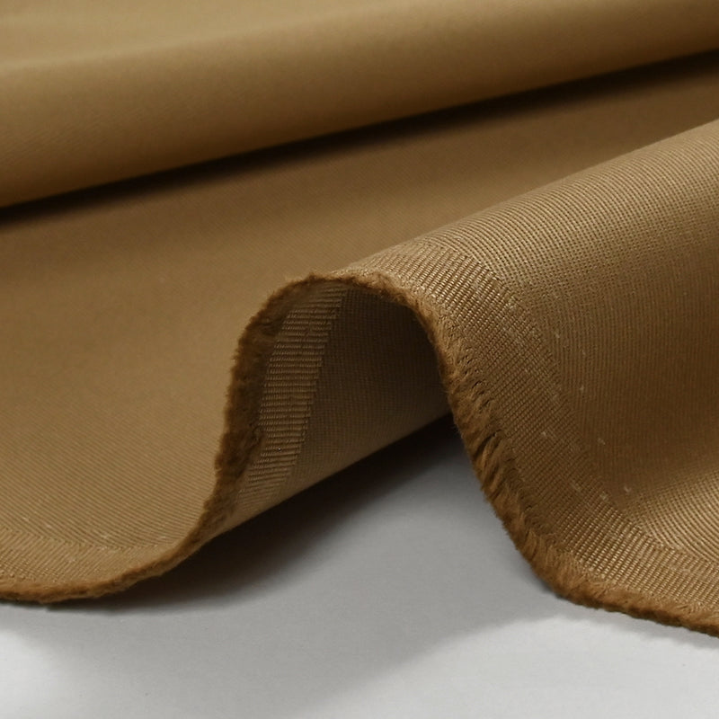 Gabardine de coton camel