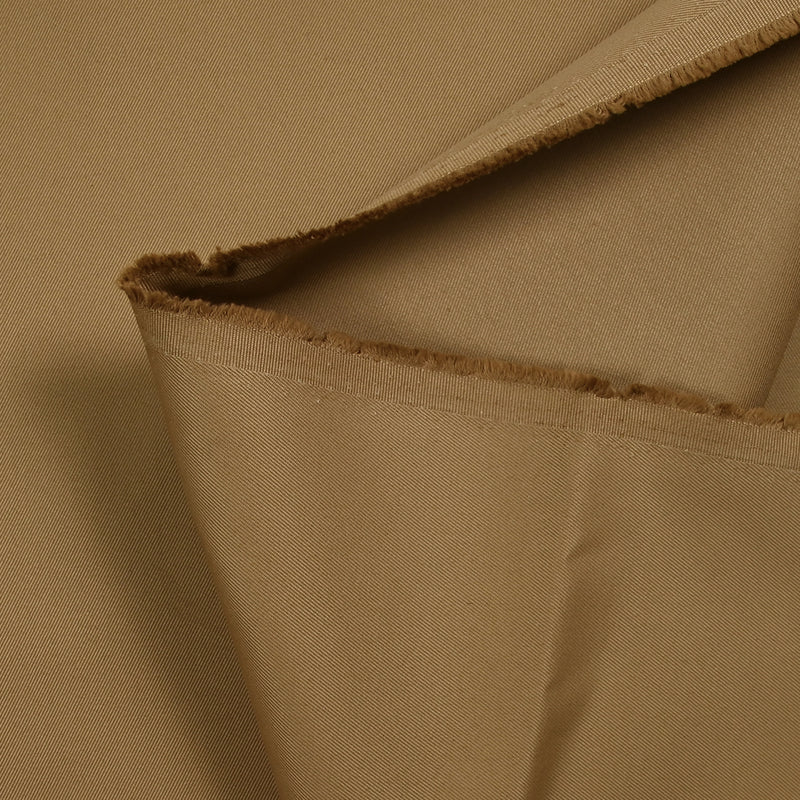 Gabardine de coton camel
