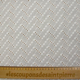 Broderie anglaise Freya blanc cassé