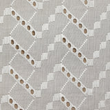 Broderie anglaise Freya blanc cassé