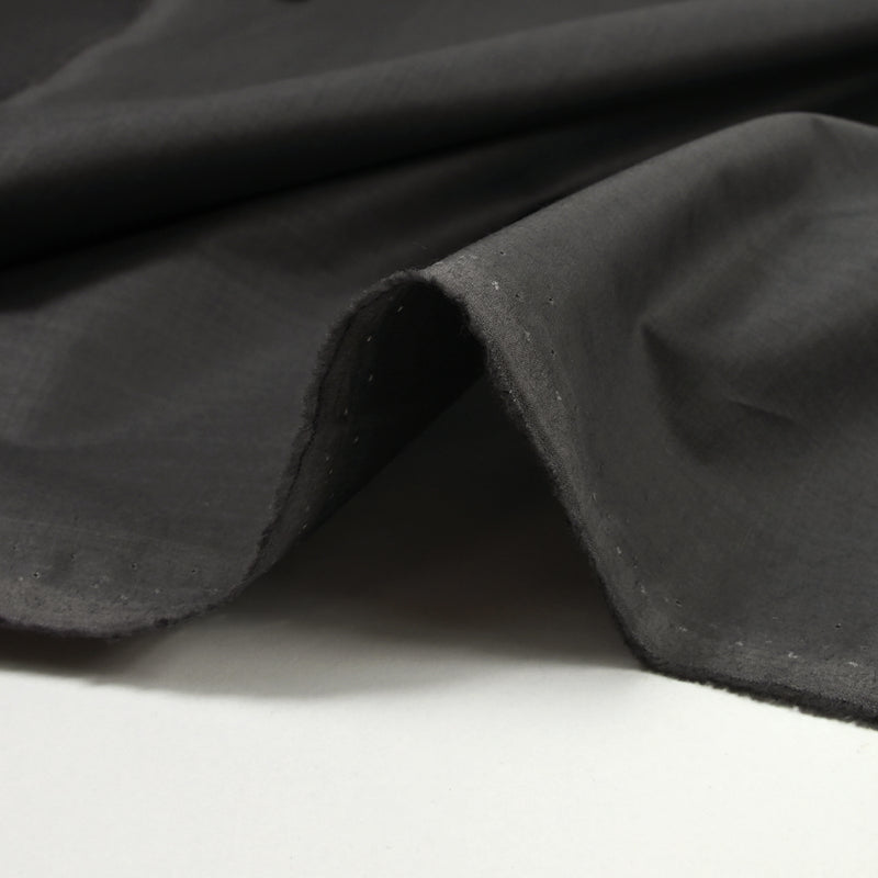 Coton imperméable fin taupe foncé