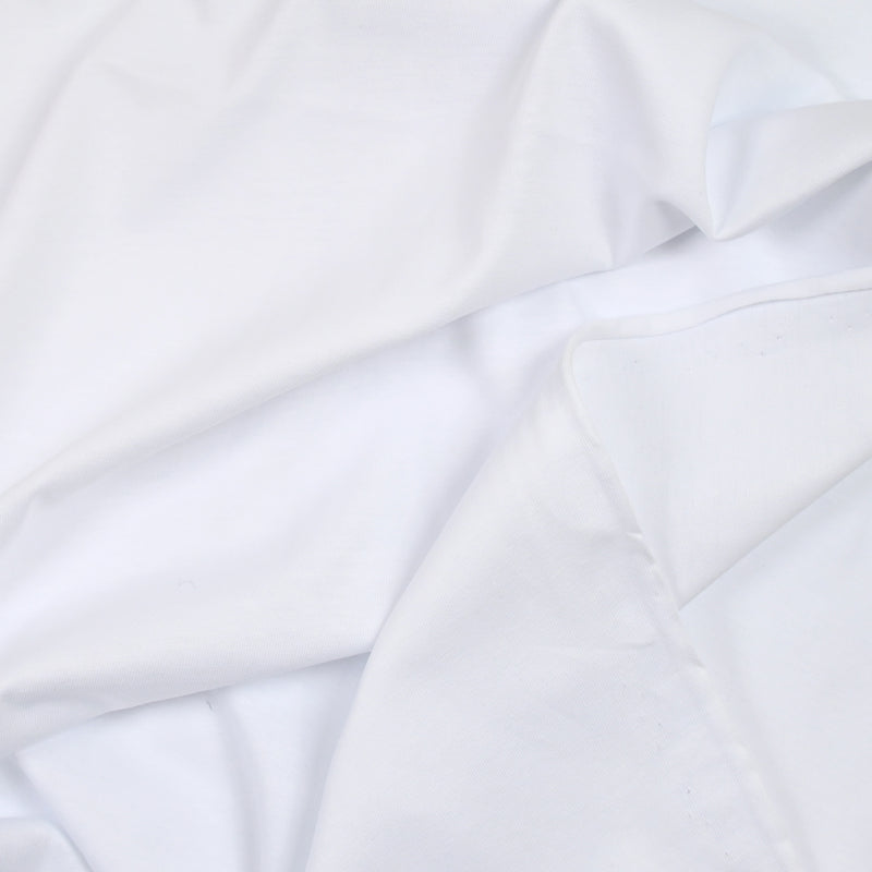 Jersey de coton blanc