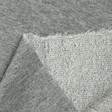 Molleton polycoton french terry gris clair