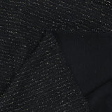 Maille viscose lurex doré fond noir