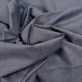 Chambray de coton bleu