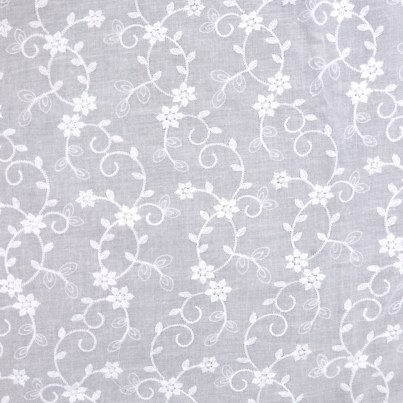 Broderie anglaise Ambre blanc