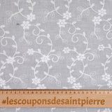 Broderie anglaise Ambre blanc