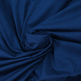 Jersey de coton flammé bleu foncé