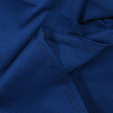 Jersey de coton flammé bleu foncé
