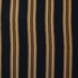 Crêpe viscose imprimé rayé marron fond noir