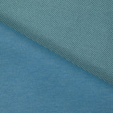 Molleton de coton french terry bleu acier