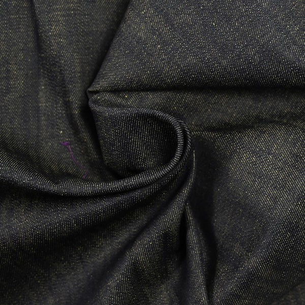Jean's coton bleu nuit envers moutarde