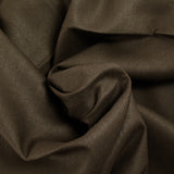 Lin et coton uni chevron marron