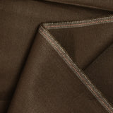 Lin et coton uni chevron marron