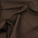 Popeline de coton marron