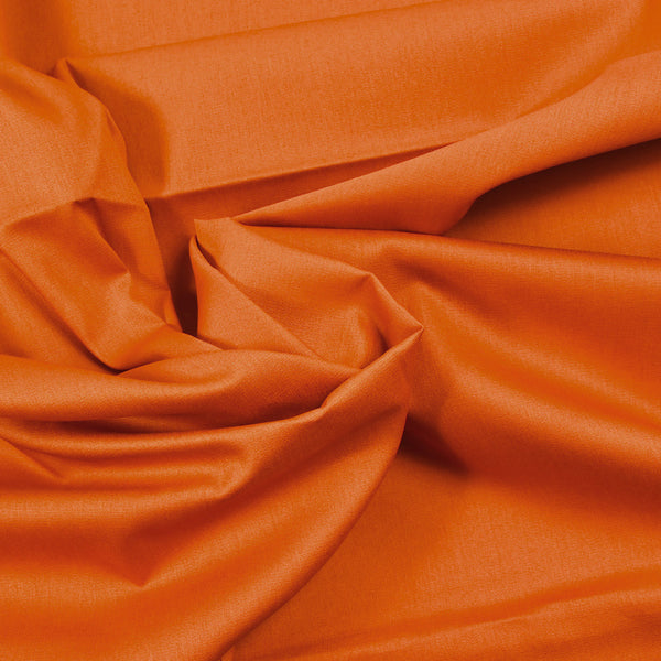Popeline de coton orange foncé