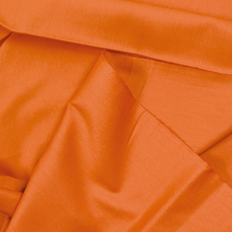 Popeline de coton orange foncé