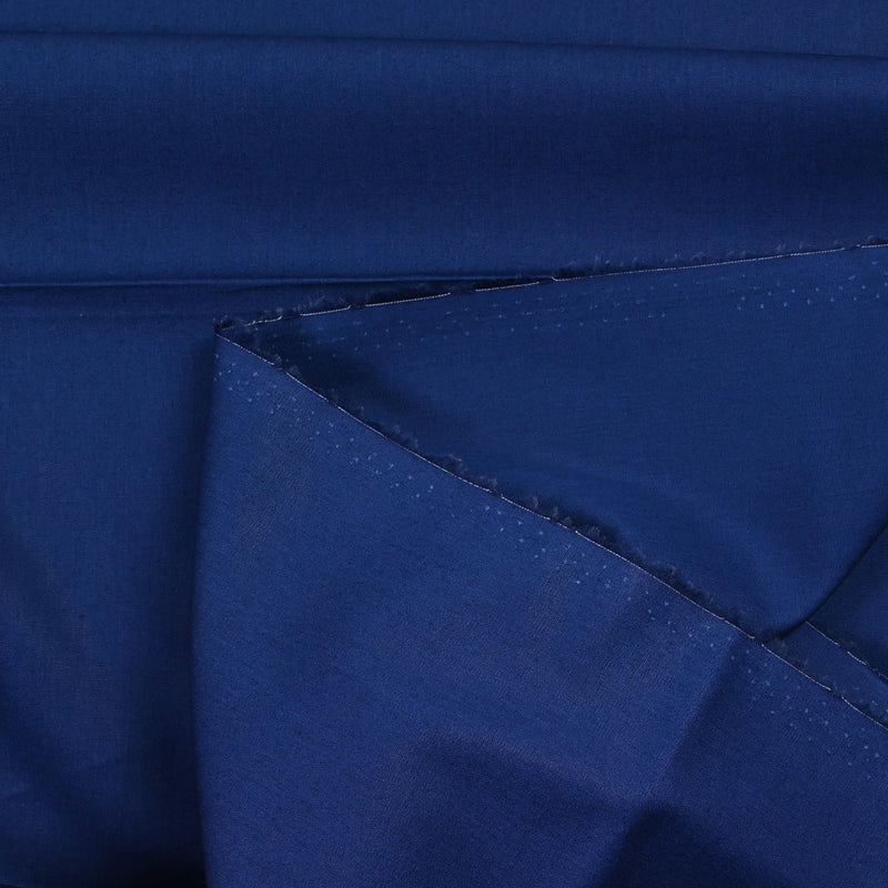 Popeline de coton bleu marine