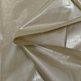 Light taupe lamé polyester