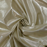 Light taupe lamé polyester