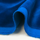 Velours de coton ras bleu roi