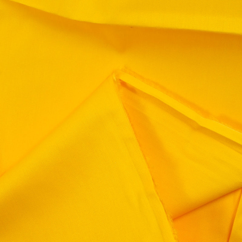 Popeline de coton jaune